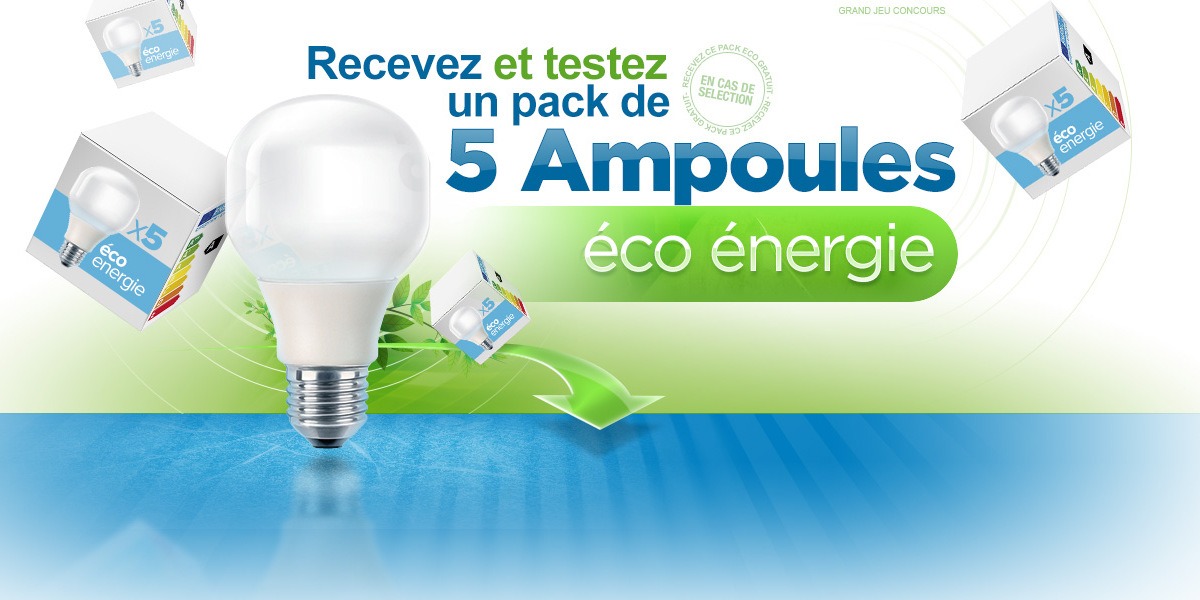 Testez gratuitement un pack d’ampoules basse consommation