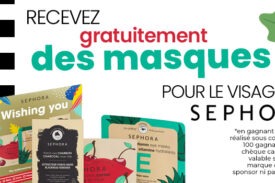 échantillon gratuit masque visage Sephora, caret cadeau gratuite Sephora