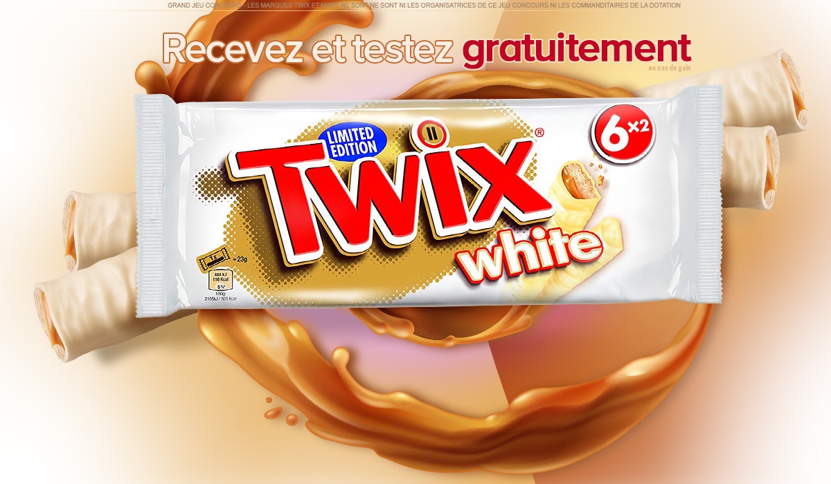 Échantillons Gratuits TWIX White