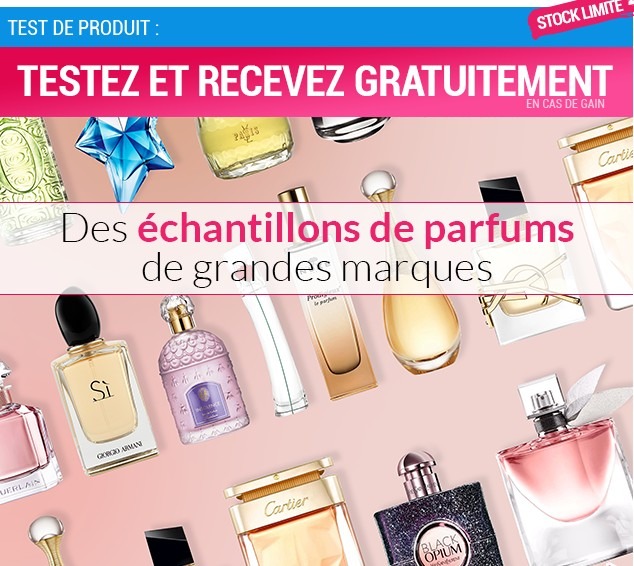 échantillons parfums gratuits grandes marques, echantillon parfum