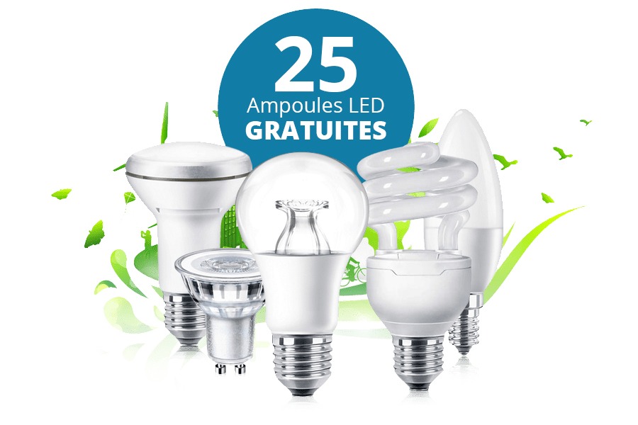 25 ampoules led gratuites