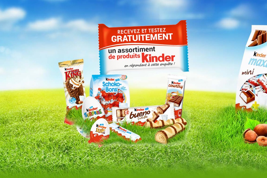 Assortiment Kinder Gratuit