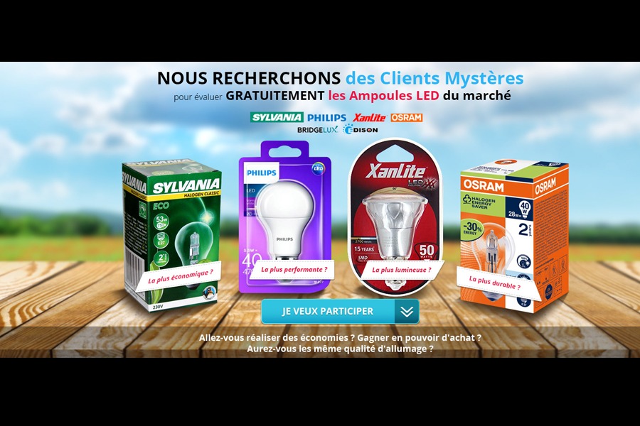 Ampoules Gratuites Client Mystère