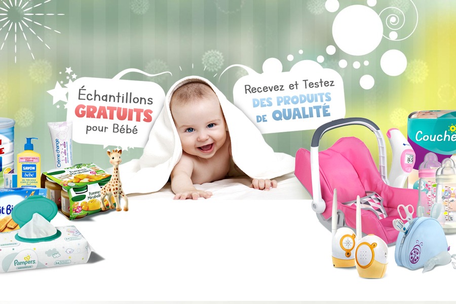 Échantillons gratuits pour bébé