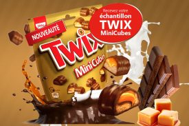 Echantillon gratuit Twix Minicube