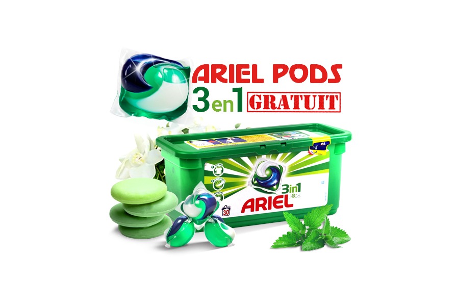 Lessive Ariel PODS Gratuite