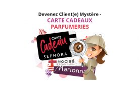 Client Mystère, carte cadeaux parfumerie