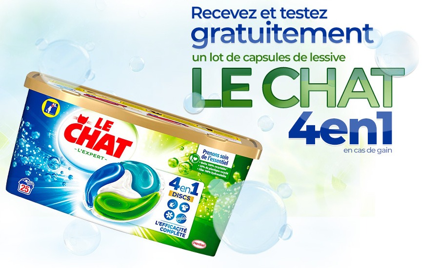 Échantillons Lessive Le Chat l’Expert