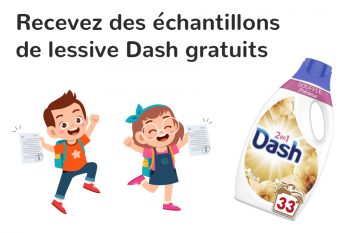 Echantillon Lessive Dash