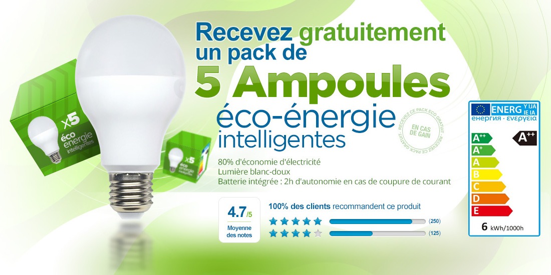 ampoule gratuite, ampoules gratuites, ampoule led gratuite, ampoules led gratuites