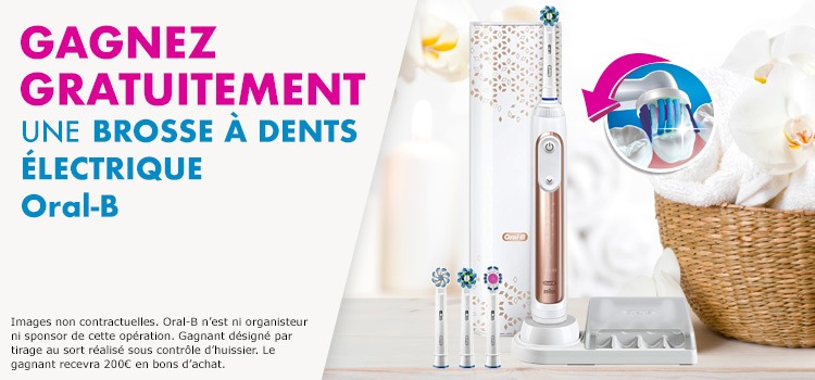 Brosse à dent ORAL B Gratuite