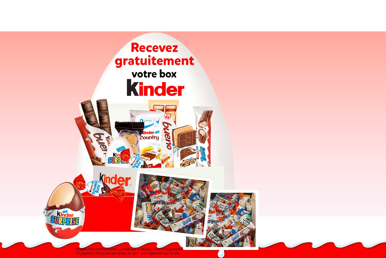 Assortiment Kinder Gratuit