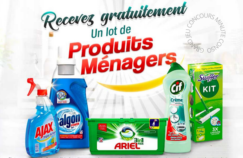 Assortiments de Produits Ménagers Gratuits - Echantillon Gratuit