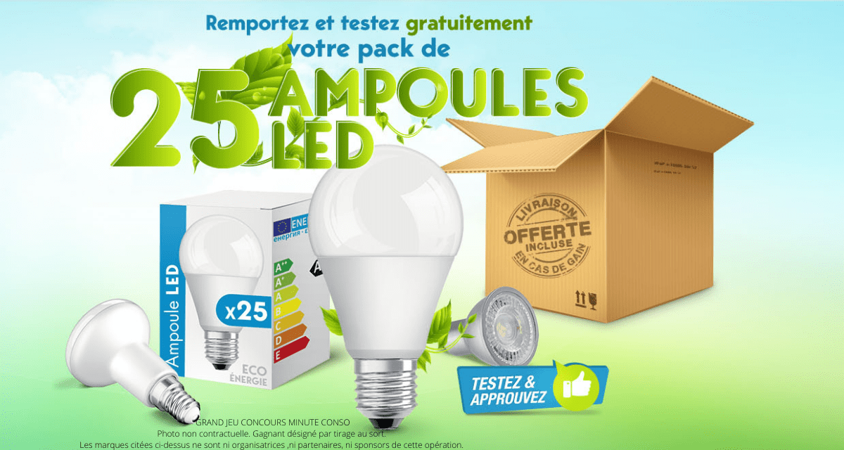 Opération Ampoules LED – Recevez 25 Ampoules LED Gratuites