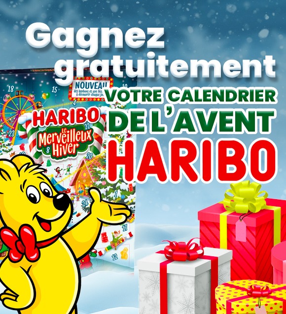 Calendrier de l'Avent bonbon Haribo 2024