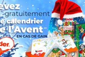 Calendrier de l'avent Kinder à gagner gratuitement