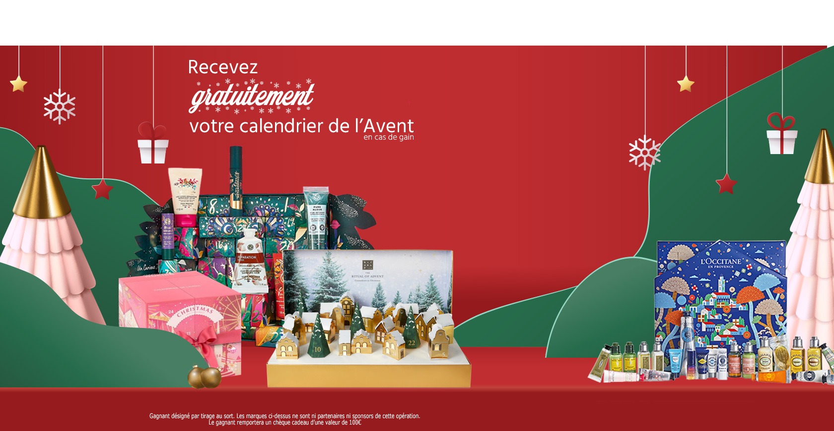Calendrier de l’avent produits de beauté gratuit