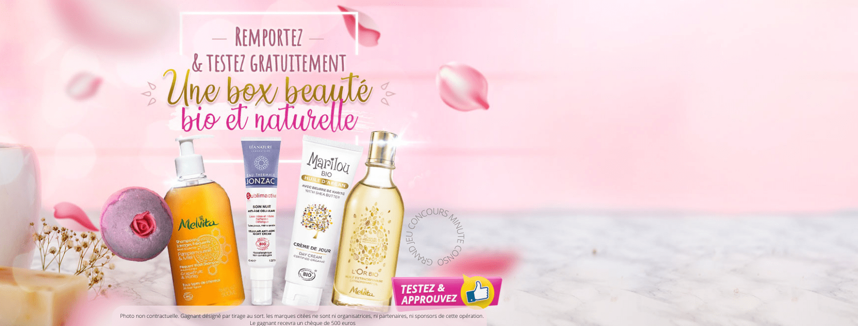Jeu box beauté bio et naturelle à gagner