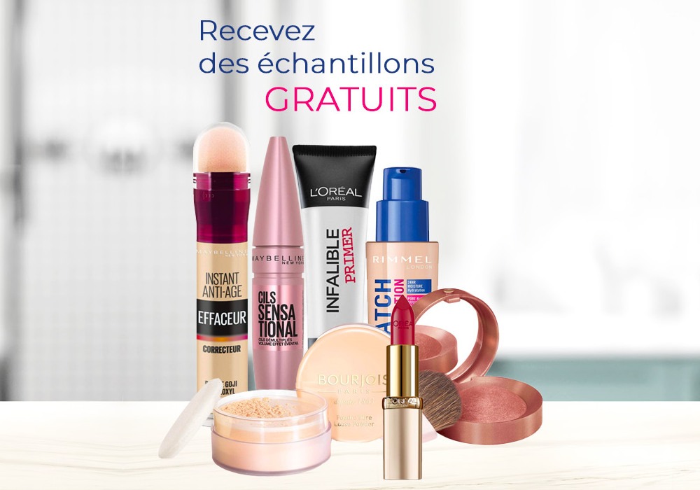 maquillage gratuit, echantillon gratuit maquillage, box maquillage gratuit, échantillons gratuits maquillage, echantillon maquillage
