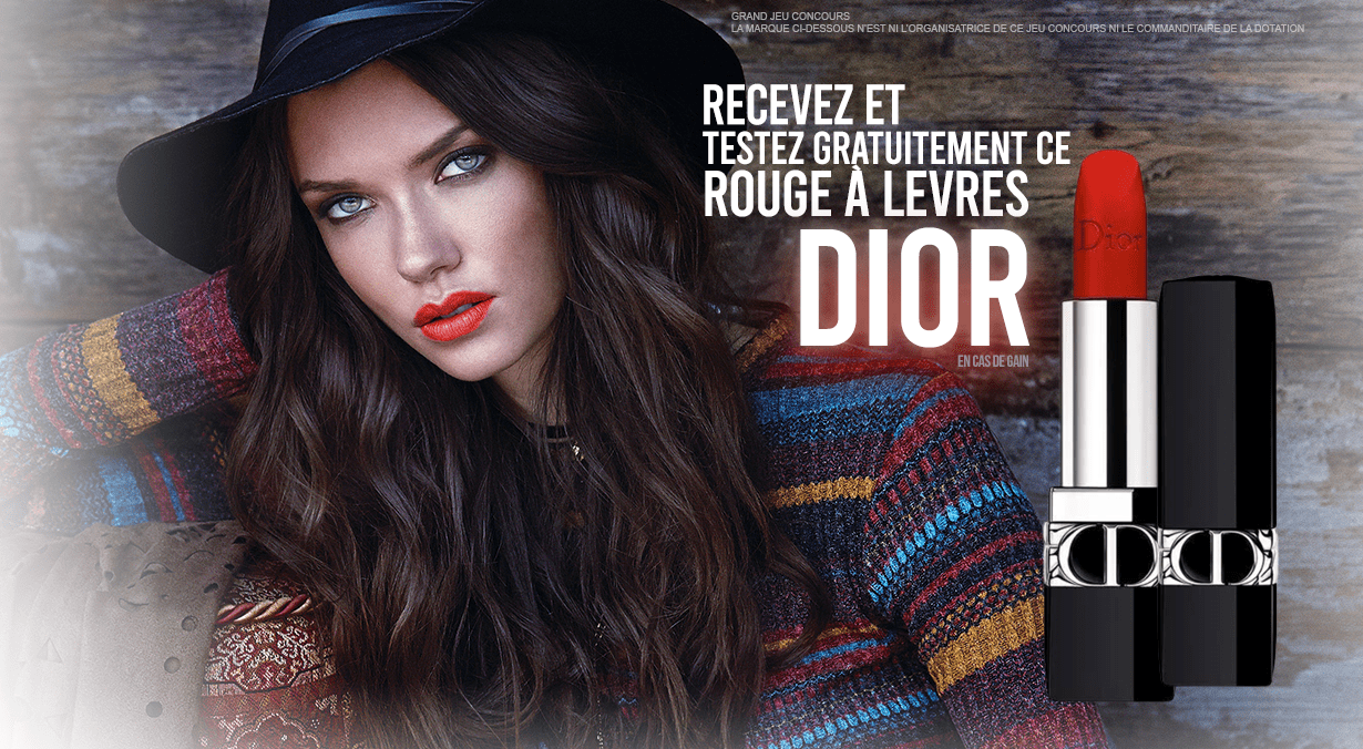 Jeu concours gratuit Dior rouge à lèvres
