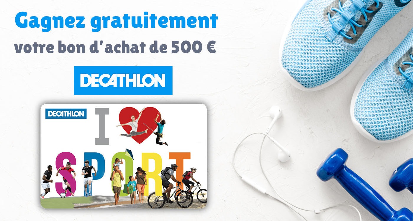 jeu concours gratuit Decathlon, jeux concours gratuit Decathlon, carte cadeau Decathlon à gagner, bon d achat gratuit Decathlon