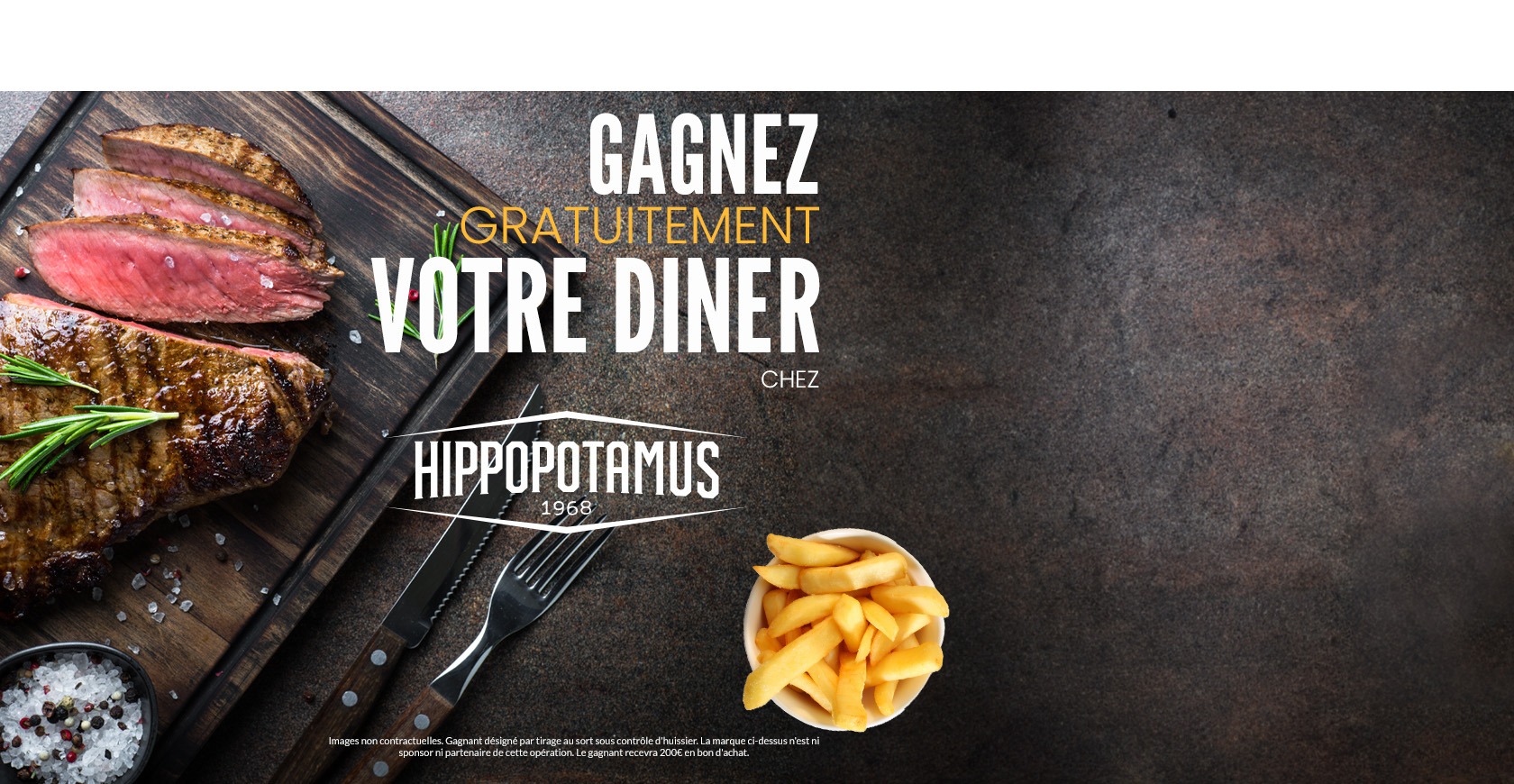 Jeu concours gratuit Hippotamus valeur 200€