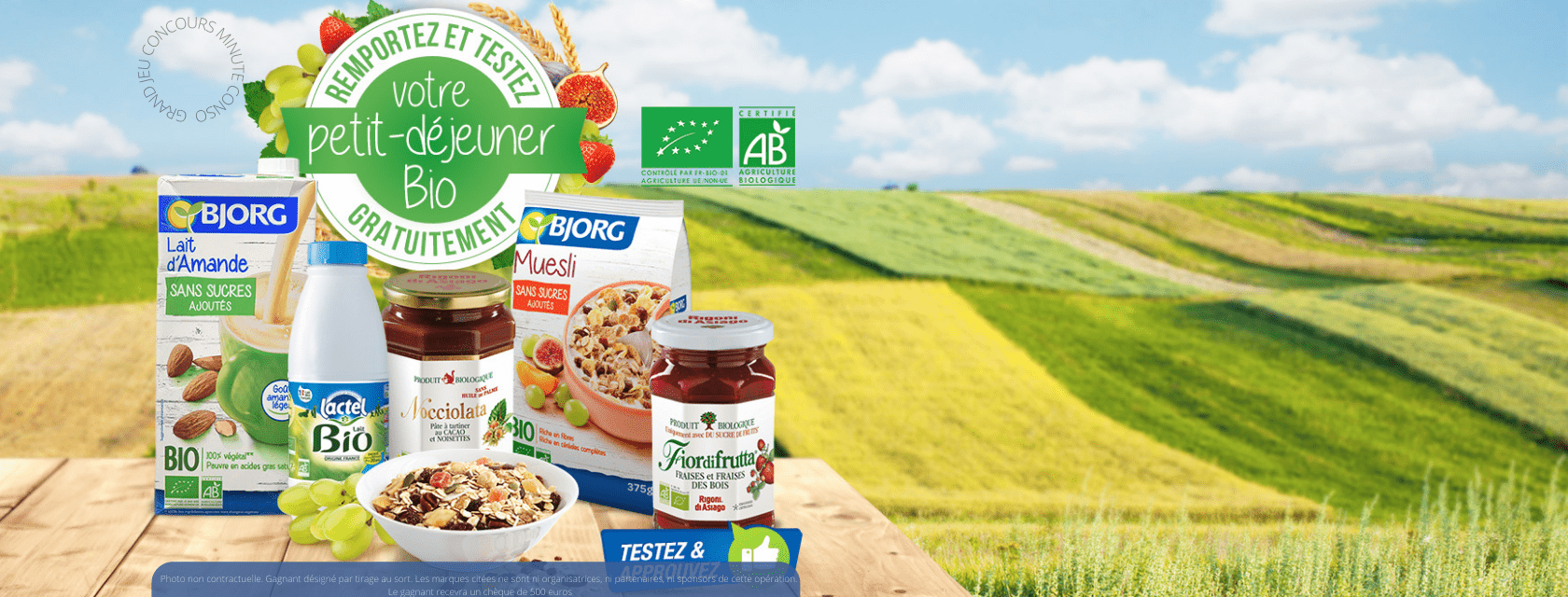 Jeu concours petit déjeuner bio gratuit