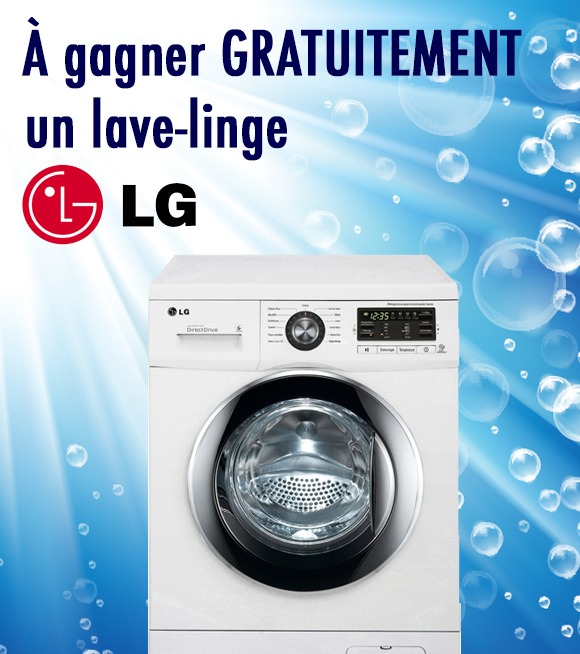 Jeu concours gratuit lave-linge LG