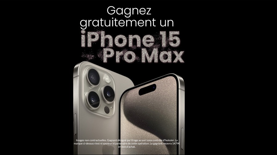 Jeu concours pour gagner un iphone 15 Pro Max