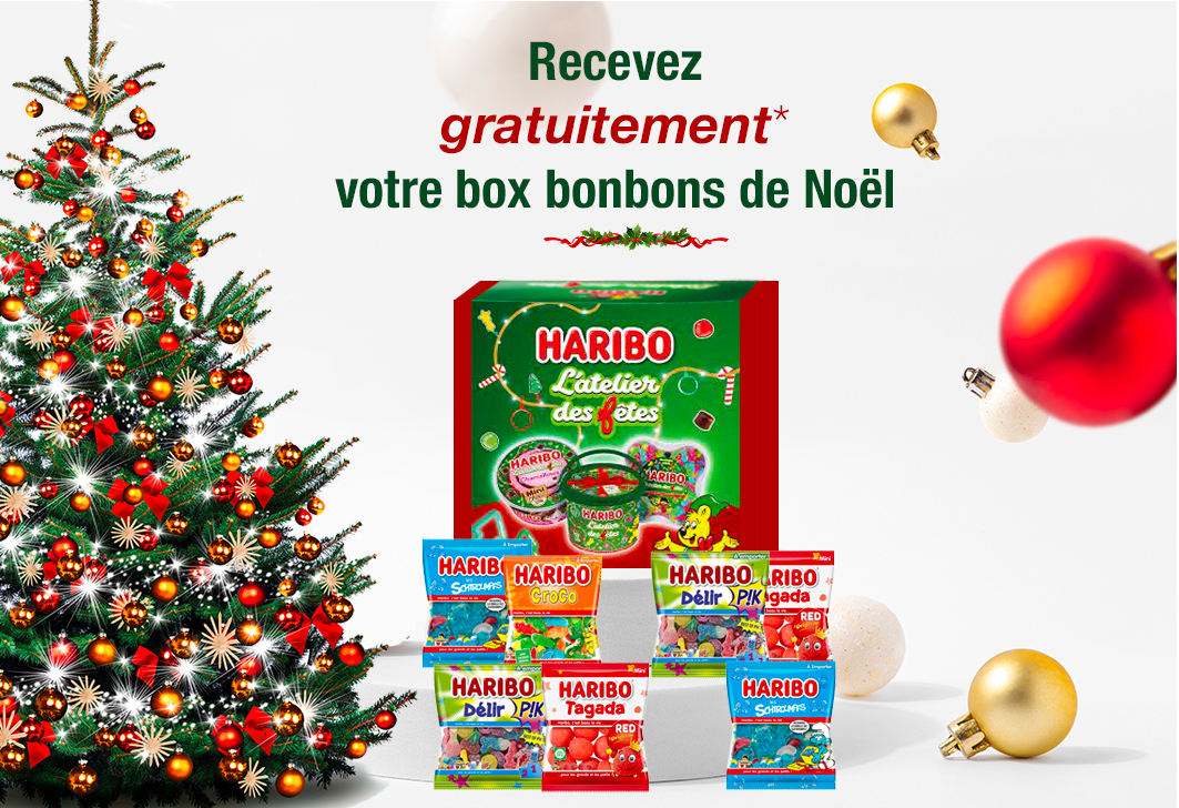 Kit bonbon Haribo à recevoir pour régaler la famille