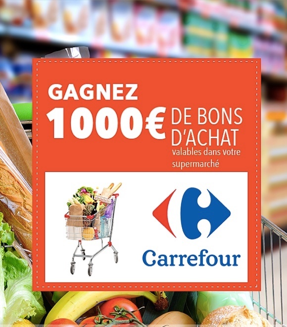 Jeu concours courses gratuites Carrefour