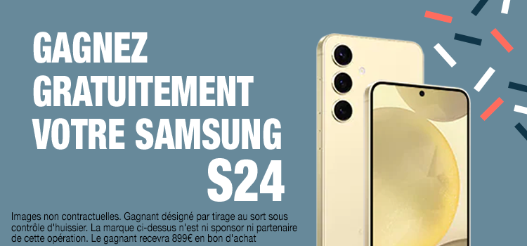 Jeu concours pour gagner gratuitement un Samsung Galaxy S24