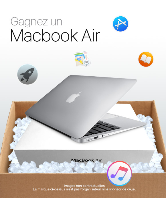 Jeu concours Macbook Air offert