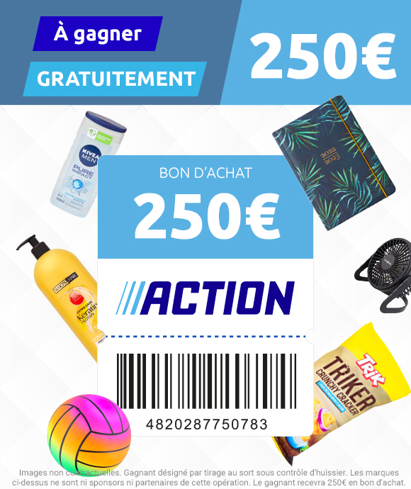 Bon d’achat Action 250€