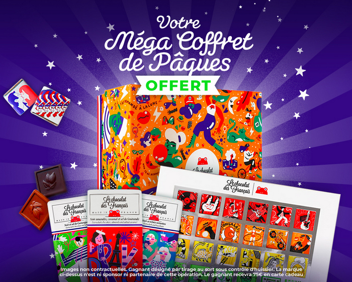 Coffret de chocolat gratuit à recevoir