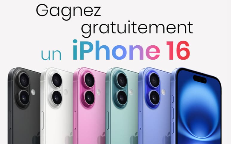 iPhone 16 d’Apple à gagner gratuitement