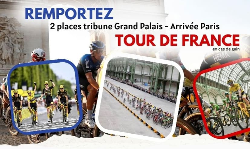 Gagnez 2 places au Grand Palais pour l’arrivée du Tour de France 2025